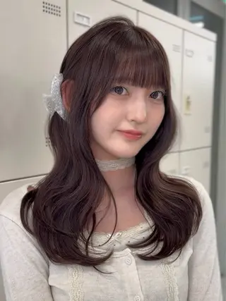 セミロング カラー 似合わせstyle ❤︎misaki❤︎のヘアスタイル