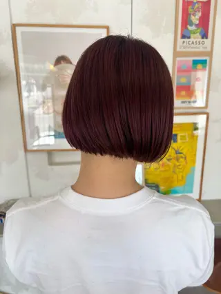 ショート カラー nari ☺︎ ボブ/透明感カラーのヘアスタイル