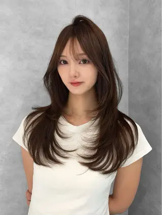 ロング カラー 💎KEN /レイヤー/韓国💎のヘアスタイル