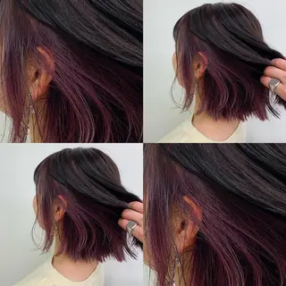 ショート カラー パーマ ヘアアレンジ メンズ キッズ 上品＆韓国風 🥀海心🥀のヘアスタイル