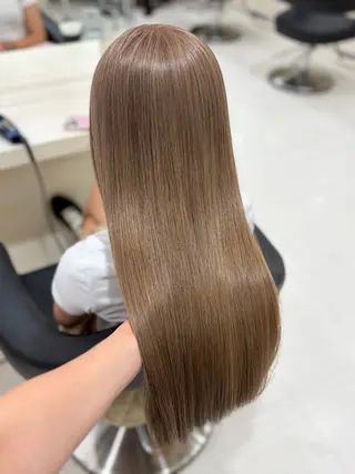 ロング カラー 大人上品ベージュ 🎀HARUNAのヘアスタイル