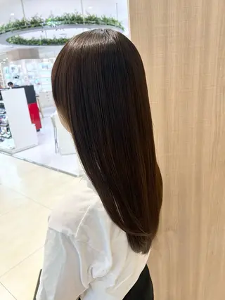 セミロング パーマ 縮毛矯正/髪質改善/ 艶髪ササキナツミのヘアスタイル