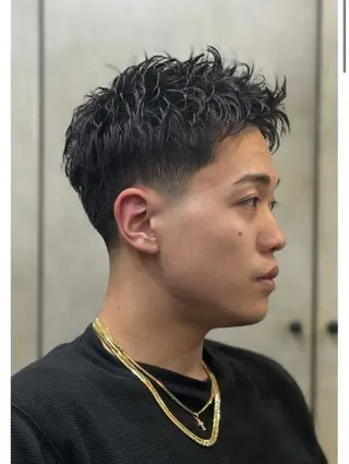 ショート メンズ トミモト アユムのヘアスタイル