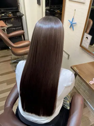 ロング パーマ 綱島/髪質改善 /艶髪/ルキヤ‎‎のヘアスタイル