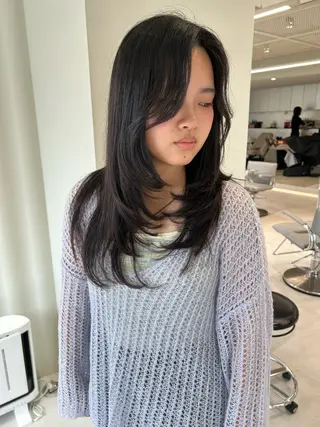 ロング カラー 海外レイヤー /NAGISAのヘアスタイル