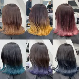 ミディアム カラー 無料カラーモデル募集 ALIVE髙橋賢世のヘアスタイル