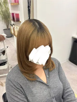 ミディアム 田中澪🩵ྀི /HUG横浜のヘアスタイル