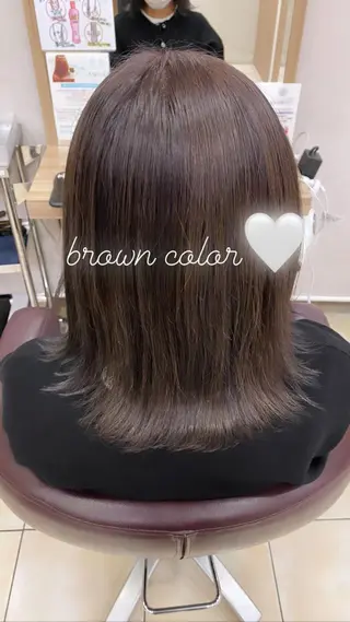 セミロング ブリーチ🐰インナー ♡ハイライト♡綾🐰のヘアスタイル
