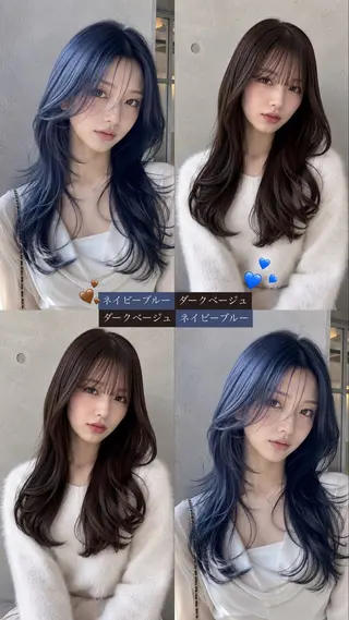 ロング カラー lua店 Yugo(河野有吾)のヘアスタイル