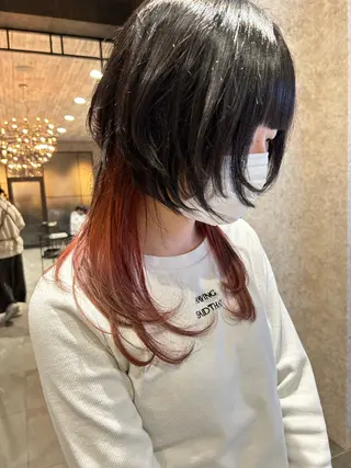 カラー Kobayashi ハイライト/ショートのヘアスタイル