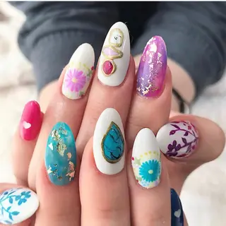 ネイル 渋谷/チップ長さ出し 👑アプレgel-xのネイルデザイン