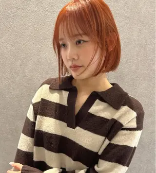 ショート カラー 透明感カラー/ボブ 高野菜瑠のヘアスタイル
