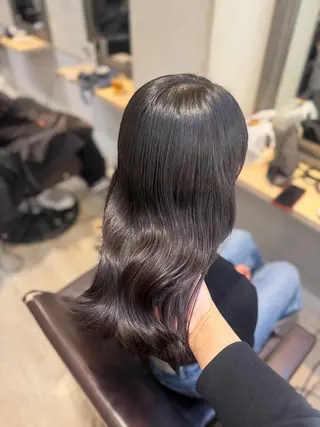 ミディアム カラー Lutia 新宿 髪質改善/アカリ🎀のヘアスタイル