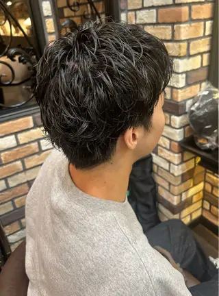 ショート パーマ メンズ INOUE SAKIのヘアスタイル