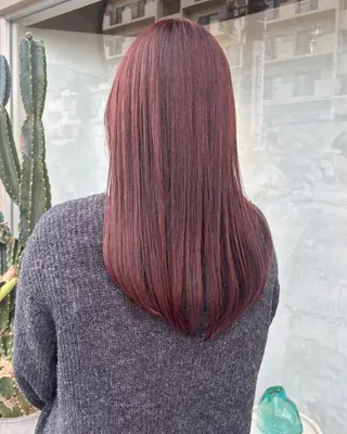 ロング カラー 都築 未来のヘアスタイル