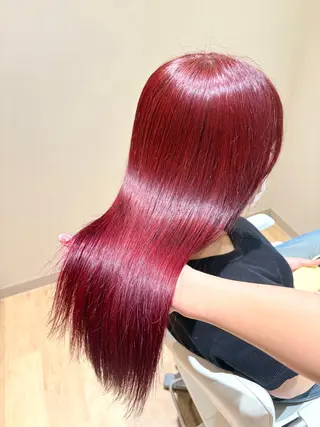 ロング カラー miwa♡暖色カラー 盛れる顔周り.ヘアメのヘアスタイル