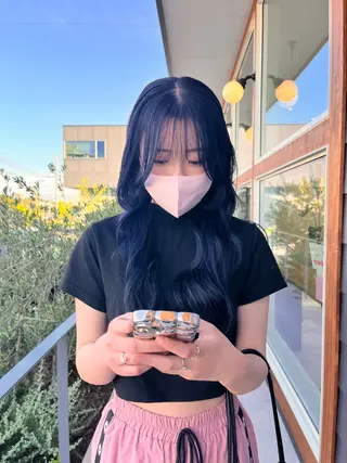 ロング カラー 吉水 果穂のヘアスタイル