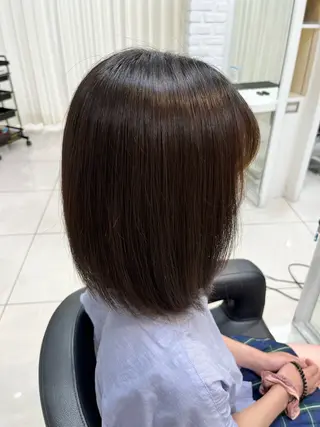 ミディアム カラー 縮毛矯正指名No.1 艶カラー/SHIMAのヘアスタイル