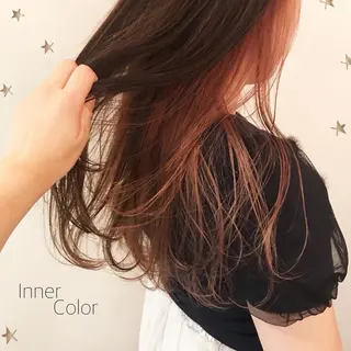 セミロング カラー 市川 千夏のヘアスタイル