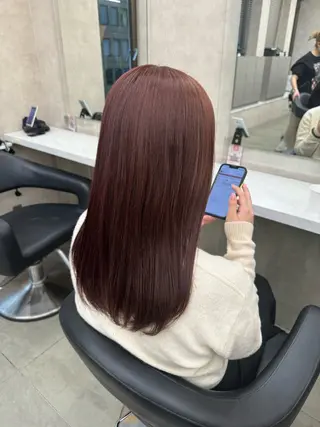 ロング カラー パーマ ヘアアレンジ メンズ キッズ 韓国系🇰🇷🩶 艶暗髪/MEIのヘアスタイル