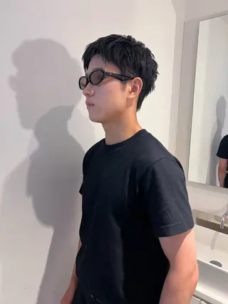 メンズ kotoko 透け感カラーのヘアスタイル