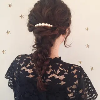 ロング ヘアアレンジ 市川 千夏のヘアスタイル