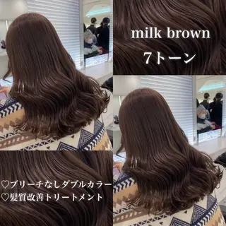 カラー 🤍透明感カラー himi🤍のヘアスタイル
