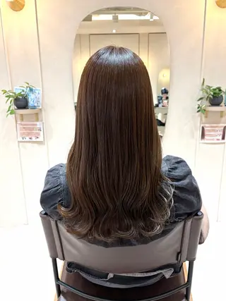 ロング カラー 菅原 渚のヘアスタイル
