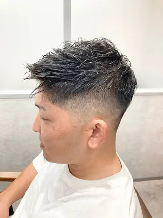 ショート パーマ メンズ パーマ職人 矢部絢一のヘアスタイル
