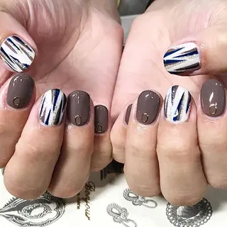 ネイル 渋谷／チップ長さ出し 👑アプレgel-xのネイルデザイン