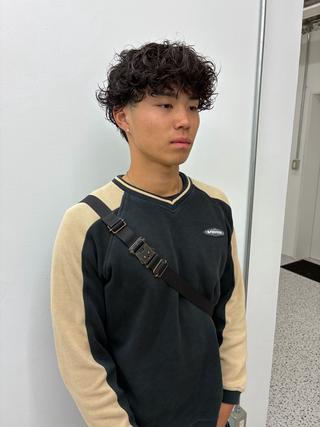 パーマ メンズ メンズカット パーマ[佐橋]のヘアスタイル