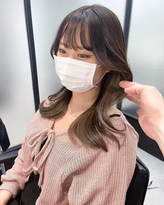 セミロング 韓国レイヤーカット 髪質改善▫️水野有真のヘアスタイル