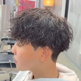 ミディアム パーマ ヘアアレンジ メンズ MENIN メンズ サロン　望月　涼太のヘアスタイル