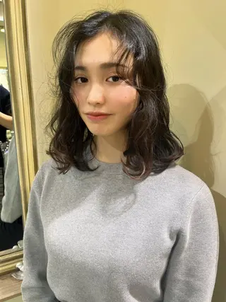 ミディアム カットモデル募集🤍 🐇anzuのヘアスタイル