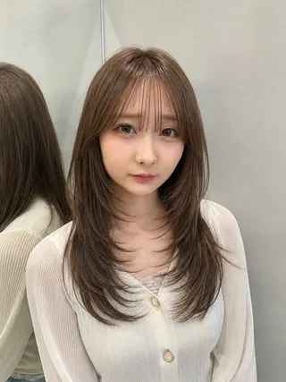 ロング カラー ヘアアレンジ 髪質改善/透明感 カラー/吉田光佑のヘアスタイル