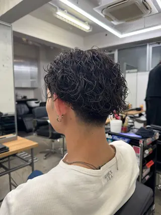 ミディアム パーマ メンズ 💈メンズ特化💈 TASUKUのヘアスタイル