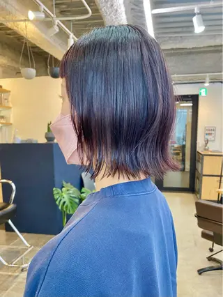 ミディアム カラー 暖色系特化さくら /福岡天神/レイヤーのヘアスタイル