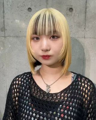 ミディアム ハイトーン/ブリーチ /ウルフ⛓️MAKIのヘアスタイル