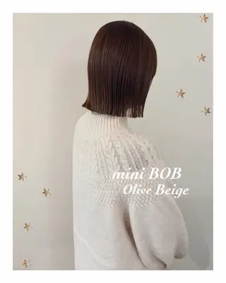 ミディアム カラー 市川 千夏のヘアスタイル