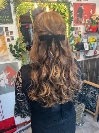 ロング ヘアアレンジ カラーパティシエ facce🌼ikoのヘアスタイル