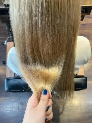 ロング カラー パーマ ヘアアレンジ レイヤーカット×髪質 改善🇰🇷シオリのヘアスタイル