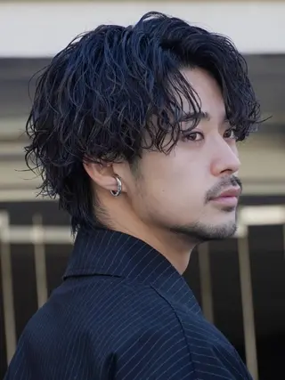 ミディアム パーマ メンズ fifthOITA 渡邊大瀬のヘアスタイル