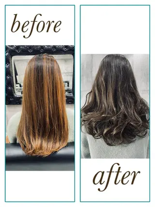 ロング カラー ル，ボー・クール 彌永妙子のヘアスタイル