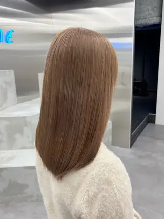 ミディアム カラー 🧸🎀ブリーチ 栄🎀🧸かのんのヘアスタイル