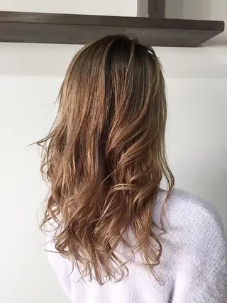 ロング カラー カラー特化サロン大阪 ルービック江坂/新城のヘアスタイル