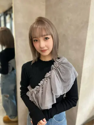ショート レイヤー♡ຼ ボブ/renaのヘアスタイル