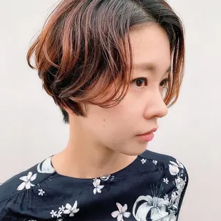 ショート カラー 中川 竜誠のヘアスタイル