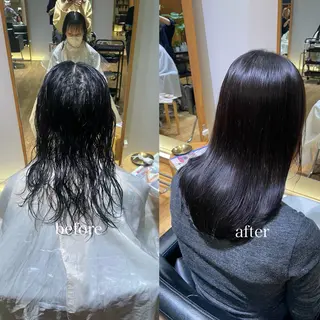 ミディアム 縮毛矯正/レイヤー 🌙児玉光瑠のヘアスタイル