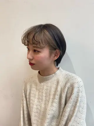 ショート 美髪矯正透明感カラー 江川 和輝のヘアスタイル