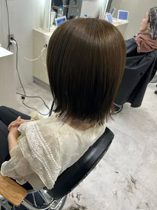 ミディアム カラー ヘアアレンジ ボブ /ニュアンス/ satomi🧸💖のヘアスタイル